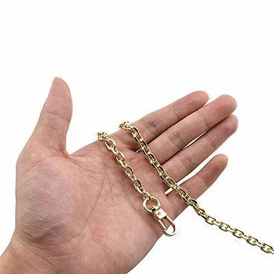 HAHIYO Mini Pochette Purse Chain Strap Thin Wide 6mm for LV Length 15.7  Inches Thick 2mm Shiny Light Gold for Handbag Wallet Clutch Comfortable  Flat Metal Strap 1 Pack - Yahoo Shopping