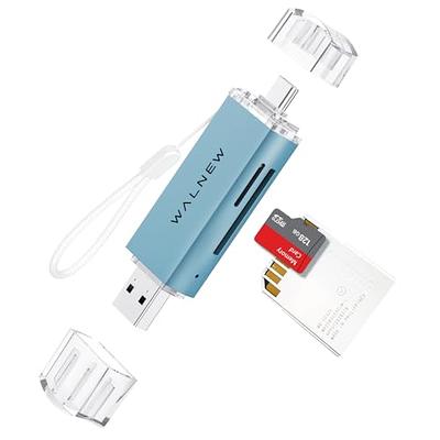 SD Card Reader, uni High-Speed USB 3.0 to Micro SD Card Adapter, Aluminum  Computer Memory Card Reader Dual Slots, for SD/SDXC/SDHC/MMC/Micro
