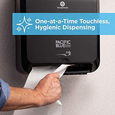 Georgia-Pacific Black Automatic Paper Towel Dispenser in the Paper
