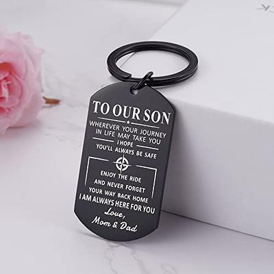 Enjoy The Ride - to My Son (from Mom) - Mom to Son Gift - Christmas Gifts, Birthday Present, Graduation, Valentine's Day Stainless Steel / Luxury Box