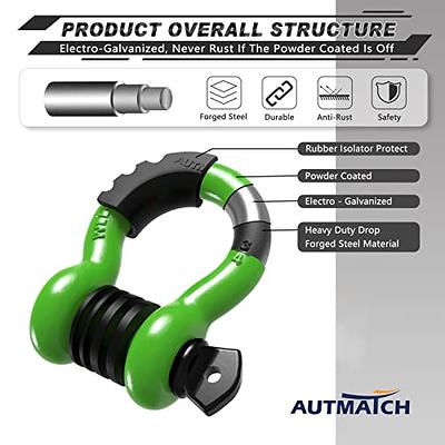 HSI® 5/16 x 8' Two Leg Wire Rope Sling, Screw Pin Anchor Shackle