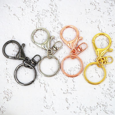  30Pcs Lobster Claw Clasps Keychain for Jewelry Making,Colorful  Metal Lobster Clasp Swivel Trigger Clips with Swivel Clasps Hook Clips Flat  Split Keychain Ring for DIY Craft Jewelry Making(10 Colors)