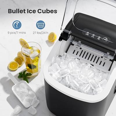 Edendirect 26 lbs./24-Hours Countertop Portable Ice Maker in Black