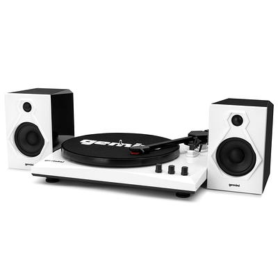 Sharp Tocadiscos de vinilo RP-TT70: Tocadiscos Bluetooth dual de 3  velocidades de 12 pulgadas con altavoces estéreo