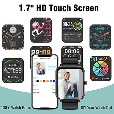 Smart Watch Full Touch Smart Watches for Android iOS Phones Compatible ( Answer/Make Call) Smart Fitness Tracker Watch for Women Man Waterproof  Smartwatch with Sleep/Heart Rate/sports/Step (Black) - Yahoo Shopping