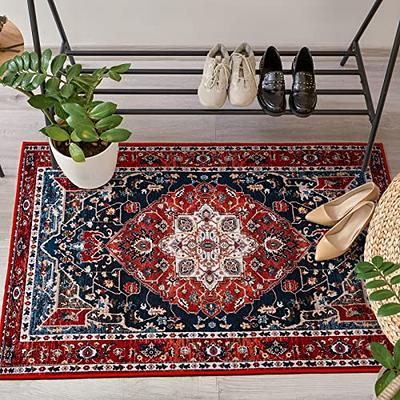  Lahome Floral Washable Indoor Rugs for Entryway - 2x3