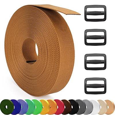 MOZETO 1 Inch Nylon Webbing Strap with Plastic Tri-Glide Slide Clips, 10 25  50 Yards Heavy Duty Nylon Strapping for Indoor or Outdoor Gear, DIY  Crafting, Repairing - Yahoo Shopping