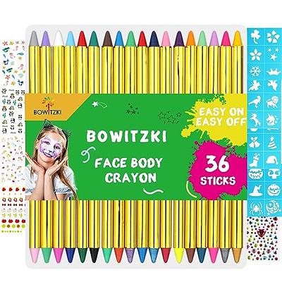 Hello Hobby Face & Body Paint Art Washable Paint Crayons, 10 Pack