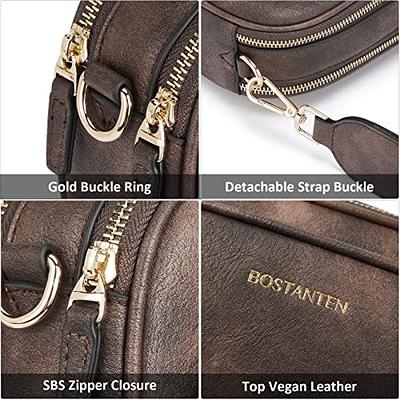 BOSTANTEN Quilted Crossbody Bags for Women Vegan Leather Purses Small  Shoulder Handbags with Wide Strap