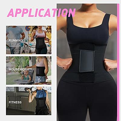 FeelinGirl Women Neoprene Workout Waist Trainer Corset Cincher Trimmer Belt  Slimming Workout Body Shaper Rose Red XXL - Yahoo Shopping