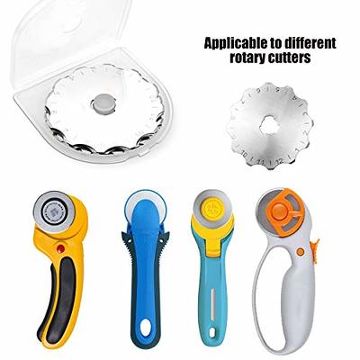 12 Pieces Rotary Cutter Blades Replacement Rotary Blades Round Trimmer  Refill Blades in 45 mm Compatible