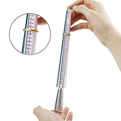 2 PCS 1-17 USA Ring Sizer Measuring Tool Plastic Ring Sizer Measuring Set  Finger Measurer Jewelry Sizing Tools Gauge Measure Tool Rings Size Finger