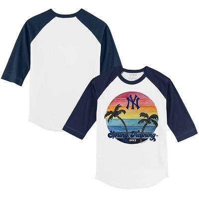 Toronto Blue Jays Tiny Turnip Infant Heart Banner Raglan 3/4