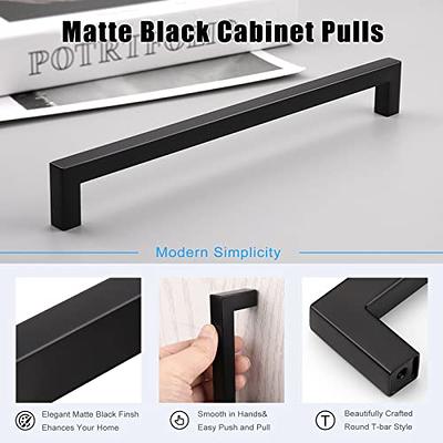 Ravinte 30 Pack  5 Inch Cabinet Pulls Matte Black Stainless Steel