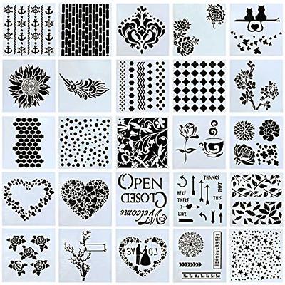 Designer Stencils Faux Wood Grain Stencil and Free Bonus Stencil