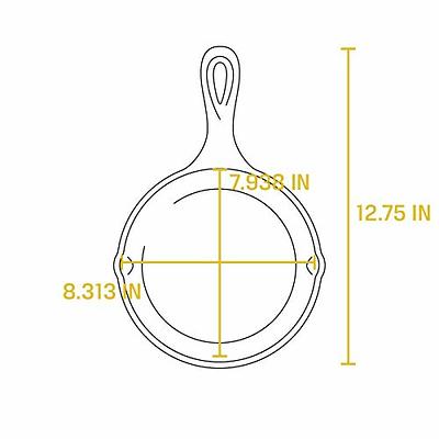 Lodge 8 Inch Cast Iron Pre-Seasoned Skillet – Signature Teardrop Handle -  Use in the Oven, on the Stove, on the Grill, or Over a Campfire, Black