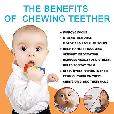 Sensory Chew Necklace for Kids 2 Pcs Chewy Necklaces for Boys and Girls  with Autism ADHD SPD Silicone Fidget Teether Necklace for Toddler Teens to  Reduces Anxiety and Stress