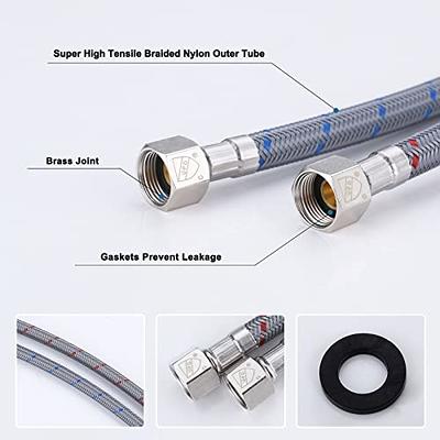 Supply Lines 3/8 Female Compression Thread × M10 Male Connector 1 Pair,  ARCORA 16 Faucet Hose Connects Bathroom Kitchen Sink to Water Supply -  Yahoo Shopping