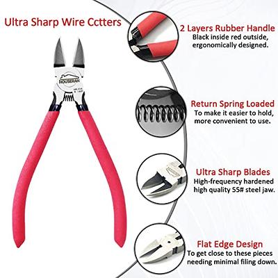 Wire Cutters 6 Pack, 6 Inch Dikes Small Wire Cutters Flush Cutters