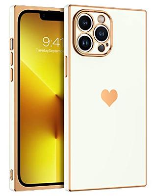 Tzomsze Square iPhone 13 Pro Max [6.7 inches] Case, Cute Full Lens  Protection & Electroplate Reinforced Corners Shockproof Edge Bumper Case -  Candy