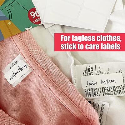 No-Iron Fabric Labels, Kids Clothing Labels Self-Stick Write-On, Name  Labels for Daycare, Camp, School, Toys, Organizing, Washer & Dryer Safe,  Pack of 96, 2 Sizes - Yahoo Shopping