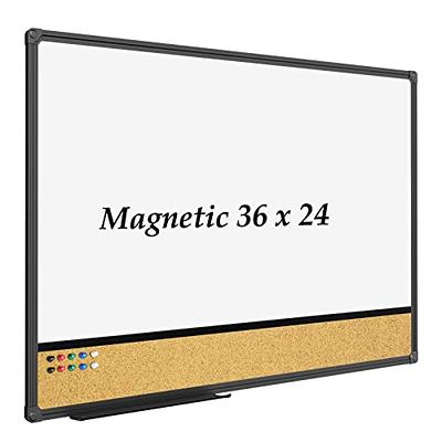 Black Metal Magnet Board - 17.5 x 11.5 x 1/32 Inch Magnetic Wall Sheet for  Magnets and Bulletin Board - Comes with Dual Lock Tape for Easy Hanging :  : Office Products