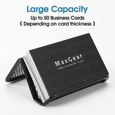 Yeaqee 6 Pcs Business Card Holder Aluminum Business Card Case Mini