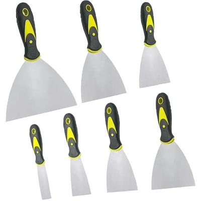 Stainless steel putty knife. Set of 5.