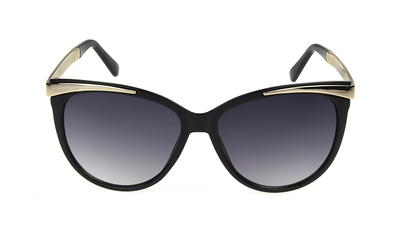 Foster Grant Women's Wrap Fashion Sunglasses Black 