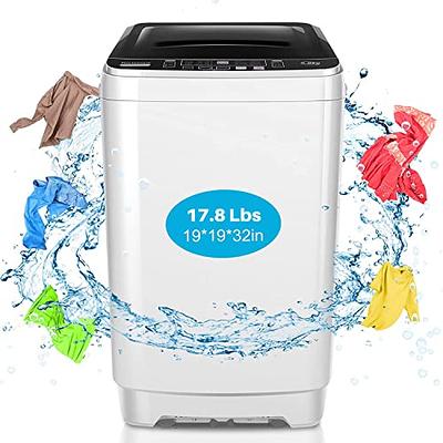 Portable Washing Machine Nictemaw 17.5lbs Capacity Portable Washer 1.9 Cu.Ft Full-Automatic Compact Laundry Washer with Drain Pump, 10 Programs8 Wate