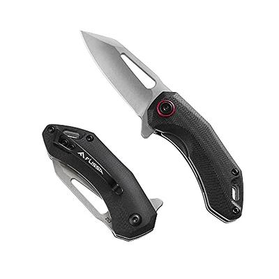 Pocket Knife Sharpener 2-Stage Mini Pocket Knife Sharpening Tool for Go out  Outdoor Kitchen Camping or Other Outdoor Activities Black