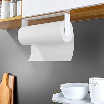 gmcozy Paper Towel Holder Under Cabinet Mount Self Adhesive Kitchen  Countertop Wall Mount Paper Towel Holders Rack With Screws For