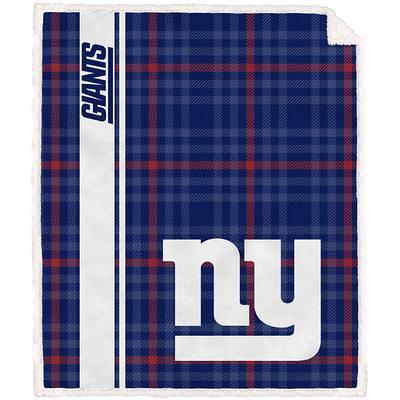 Nfl New York Giants Legacy Script Sherpa Flannel Fleece Blanket : Target