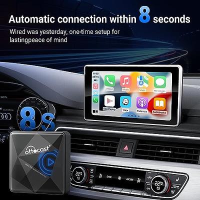 Wireless CarPlay Adapter for iPhone - 2023 Upgrade Wireless Apple CarPlay  Dongle Converts Wired to Wireless - Plug & Play, Low Latency, Automatic