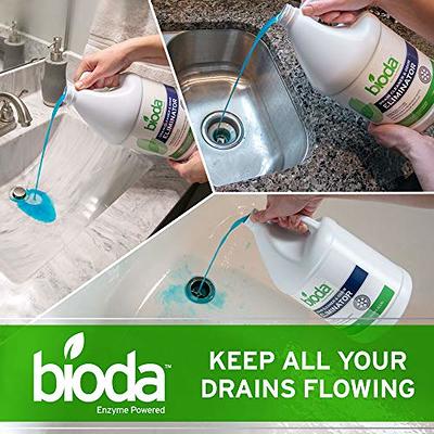 Bioda Drain Cleaner and Odor Eliminator, Enzyme drain cleaner, Drain clog  remover