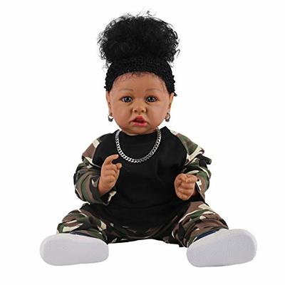 FOCKOF Realistic Reborn Baby Dolls Reborn Baby Boy-17-Inch Lifelike Newborn  Baby Dolls Vinyl Full Body Realistic Baby Doll Real Baby Doll Gift for