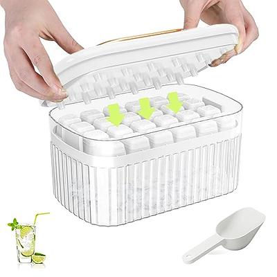 Gracenal Circle Ice Cube Tray, Round Ice Cube Trays for Freezer with Lid  and