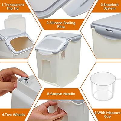 2pcs Airtight Storage Containers With Lids, Leak Proof Snap Lock