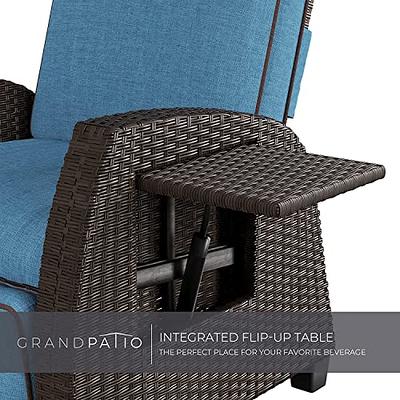 MOOR Weatherproof Outdoor Wicker Recliner with Cushion - Grand Patio