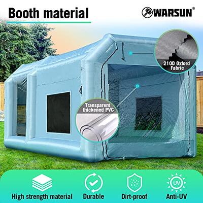 20x10x8ft Inflatable Paint Booth,Portable Paint Spray Mobile Booth,Spray  Paint Car Tent with Air Filters for for Conventional Cars with A Width of 2