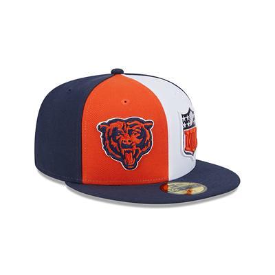 Chicago Bears New Era 2023 Sideline Historic 39THIRTY Flex Hat - Cream/Navy