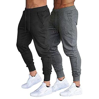 G Gradual Men's Sweatpants with Zipper Pockets Athletic Pants Traning Track  Pants Joggers for Men Soccer, Running, Workout Black Large