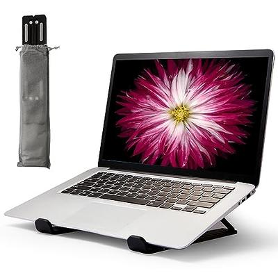  Adjustable Laptop and Keyboard Stand-2PCS, Ergonomic Laptop  Mount Design-Mini Aluminum Cooling Pad, Keyboard Kickstand