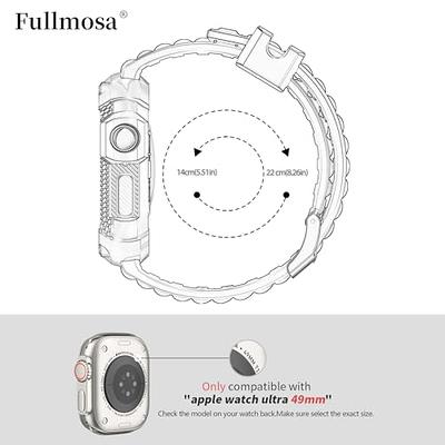 Fullmosa Watch Band Compatible Rugged Apple Watch Band Ultra 45mm