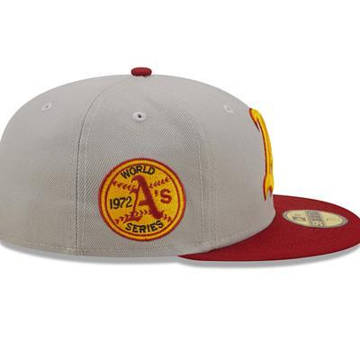 Men's New Era Red Oakland Athletics White Logo 59FIFTY Fitted Hat 