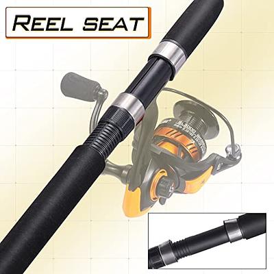 Sougayilang Spinning Reel and Fiberglass Fishing Rod Combo, Medium