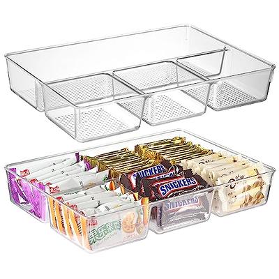 13/25PCs Desk Drawer Organizers Set Plastic Bathroom Storage Makeup  Organizer Clear Transparent Storage Box Bins Kitchen Gadget