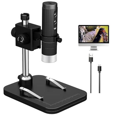 10 1080P FHD Digital Microscope 1600X coin Magnifier 10 LED Light