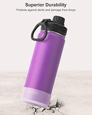 koodee Insulated Water Bottle, 18 oz Stainless Steel Double Wall Vacuum  Wide Mouth Sport Water Bottle with Leakproof Spout Lid (Yellow) - Yahoo  Shopping