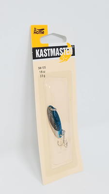 acme Kastmaster Fishing Lure, Chrome/Neon Blue, 1/4 oz.